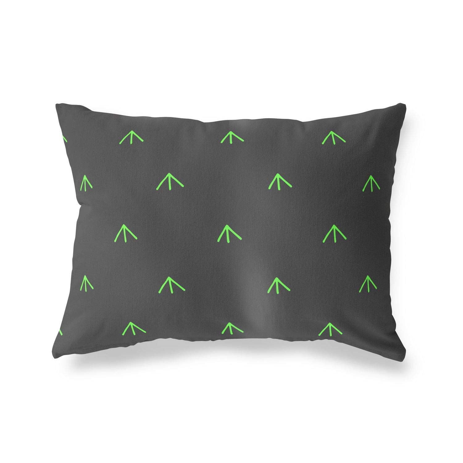 Bonamaison Decorative Cushion Cover Neon Green & Fume, Throw Pillow Covers, Home Decorative Pillowcases for Livingroom, Sofa, Bedroom, Size: 35x50 Cm - Designed and Manufactured in Turkey