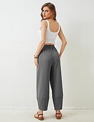 Xiaoxuemeng Womens Baggy Wide Leg Pants Casual