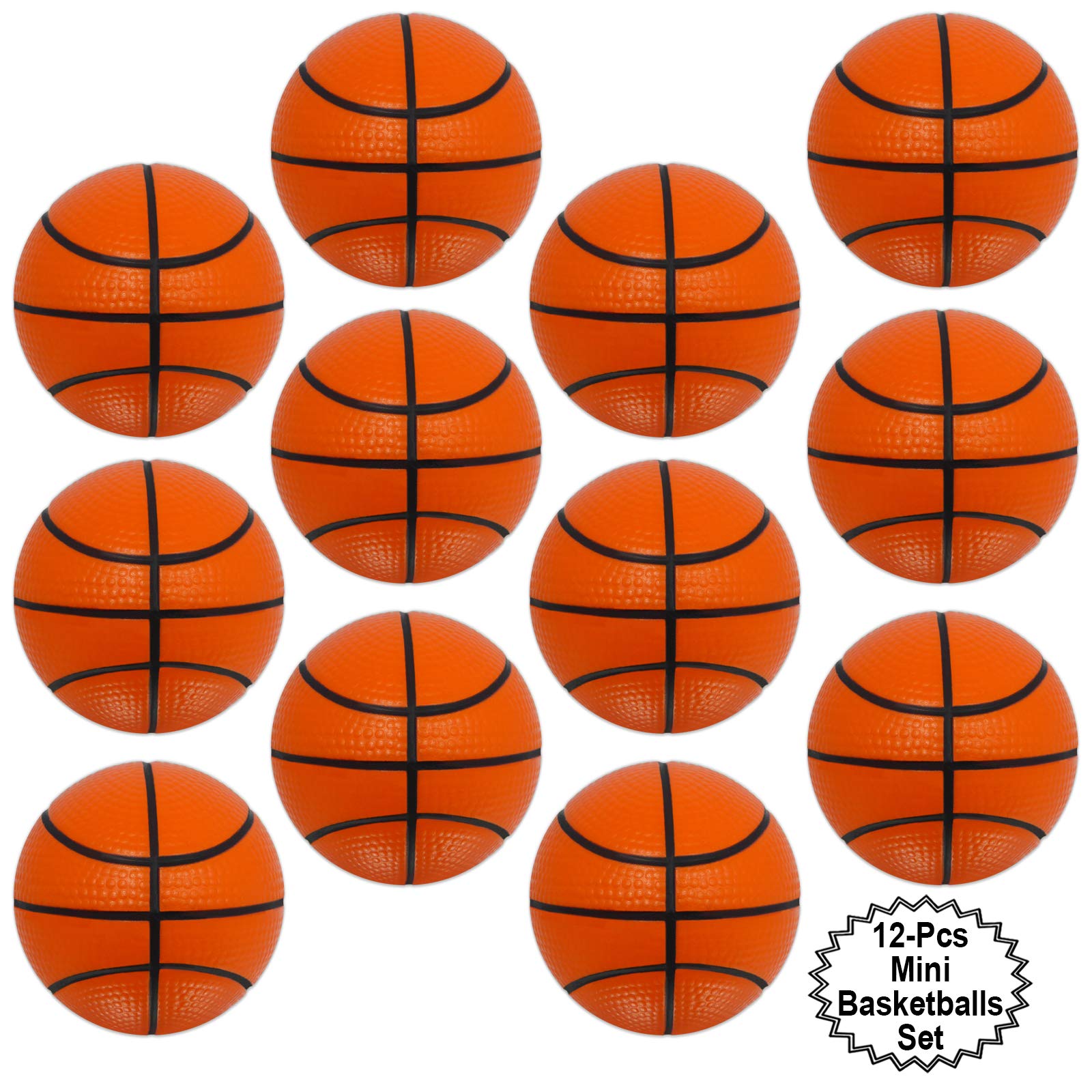 Mini Sports Balls For Kids Party Favor Toy, Soccer Ball, Basketball, Football, Baseball (12 Pack