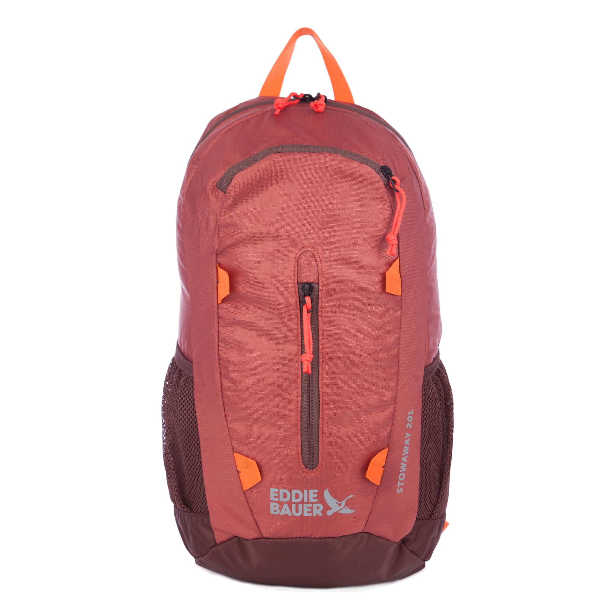 Eddie Bauer Stowaway Packable Backpack-Made from Ripstop Polyester Hiking, Burgundy, 20 Grande Longueur