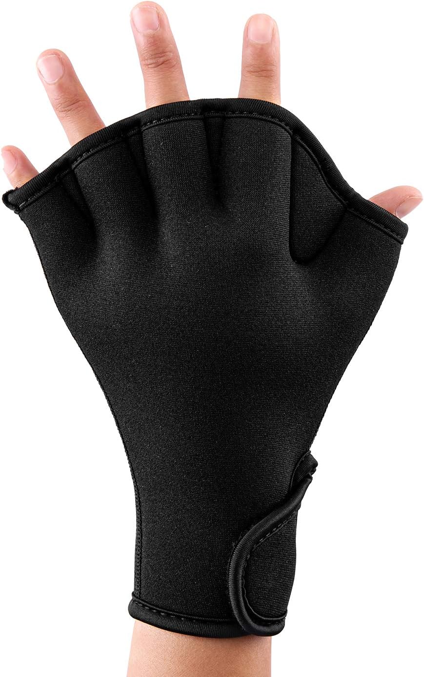 Outonda Aquatic Gloves for Helping Upper Body Resistance, Aqua Gloves Webbed Paddle Swim Gloves, Webbed Swim Gloves for Men Women Adult Children Aquatic Fitness Water Resistance Training : Sports & Outdoors