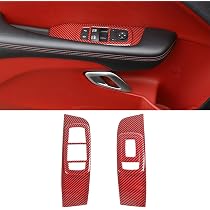 Carbon Fiber Rearview Mirror Cover Trim For Dodge Challenger, Charger, Ram (2015+)