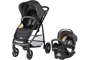 Diono Quantum 4 3-in-1 Travel System with LiteClik 30 R SafePlus Infant Car Seat and Base, Rear-Facing for Infants 4-30lbs, Includes Infant Car Seat Folding Stroller and Toddler Seat (Gray Slate)