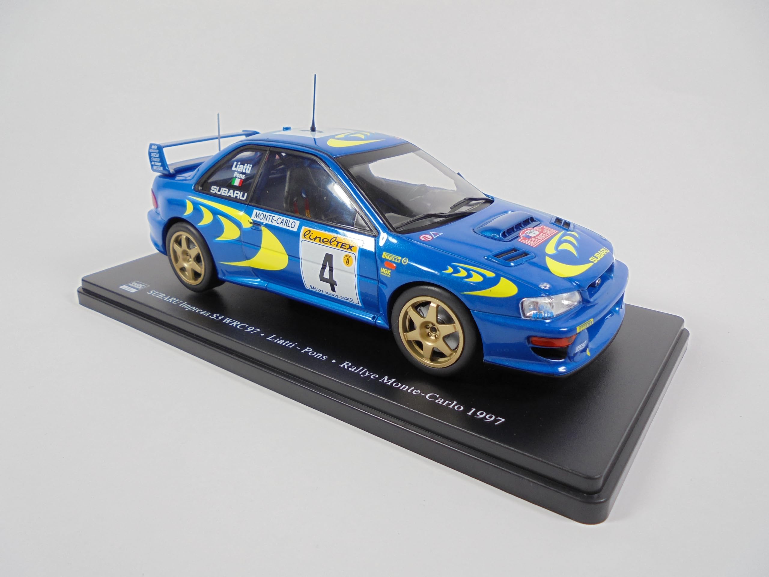 Photo 1 of OPO 10 - 1/24 Scale Model car Compatible with Subaru Imprea S3 WRC 97 Liatti/Pons Rallye Monte Carlo 1997 - RVQ45