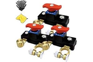 Universal Battery Disconnect Switch - Universal Battery Disconnect & Leak Protector, 12/24v Car Battery Terminal Protector, A