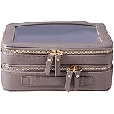 SANHECUN Clear Travel Toiletry bag Toiletry Case Carry on Travel Accessories Bag Makeup Bag(Grey, SHC-TL-2)