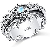 SHAOAN Cross/Butterfly/Evil Eye/Tree of Life/Celtic Knot/Sunflower/Lotus Spinner Ring 925 Sterling Silver Fidget Rings for Anxiety Stress Relieving ADHD Autism Rings Jewelry Gift for Women