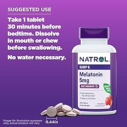 Natrol Melatonin 5mg Fast Dissolve Tablets, Sleep
