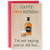 Abeletree Happy 79th Birthday Cards Gifts for Women Men, Funny Birthday Decorations for 79 Year Old Mom Grandpa Grandma, Great 79th Bday Gifts for Woman Man