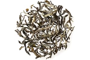 Golden Moon Tea Organic Jasmine Green Tea - Finest Leaves & Flowers - Loose Leaf, Non-GMO - 1 Pound (192 Servings)