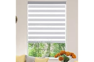 KALYSIE Window Shade, Gray Polyester Roller Blind, 28x64(inch), Indoor, Not Water Resistant, Manual Operation, for Kitchen, Dining Room, Living Room, Office, Bedroom