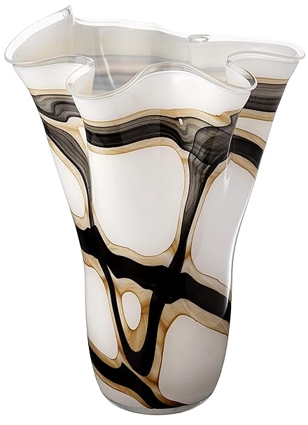 Large Handmade Handkerchief Glass Vase Abstract Art Vase Decor