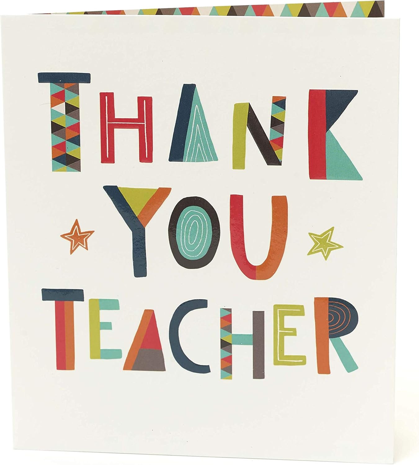 Amazon Com Thank You Teacher Card Ideal To Send With Thank You Teacher Gifts Teacher Appreciation Card To Send With Teacher Appeciation Gifts Office Products