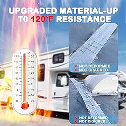 Gociean RV Roof Tape White with Rubber