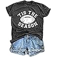 Football Shirts for Women Game Day Tshirt Sunday Football Graphic Tee Top Funday Shirt Blouse
