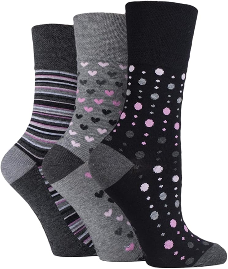 6x Pairs of Ladies Bamboo Gentle Grip Top Non Elastic Socks by 48 Eur 37