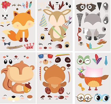 Amazon Com 30pack Make A Woodland Creatures Stickers Party