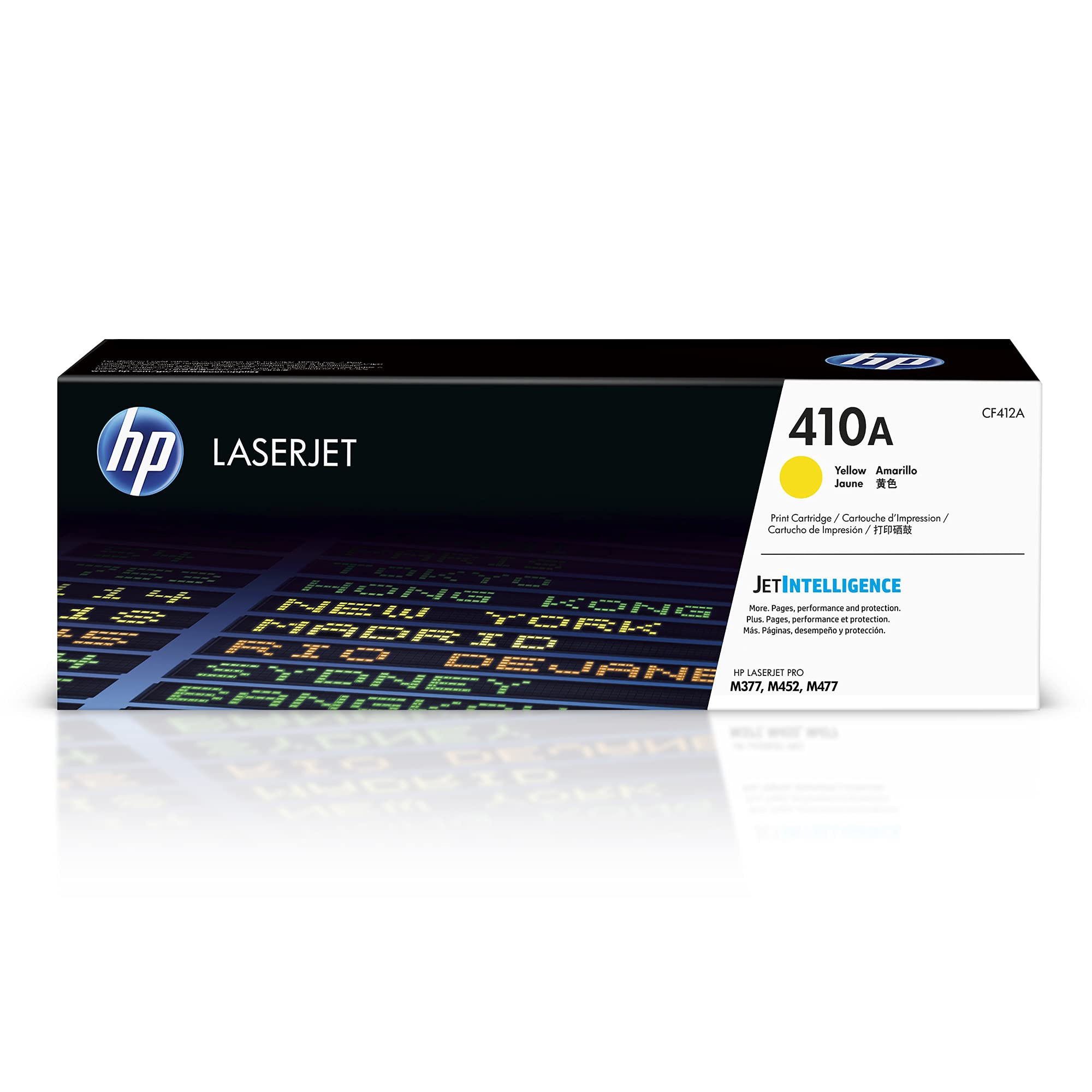 HP CF412A 410A Original LaserJet Toner Cartridge, Yellow, Single Pack, Standard