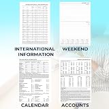 ZYBUX A4-2026 Diary Day a Page with Half Page Sat Sun Black view 3