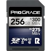 ProGrade Digital SDXC UHS-II V90 Iridium Memory Card (256GB) | Read Speed Up To 300Mb/S and Write Speed Up To 275Mb/S for Fast Capture, File Transfers, and Professional Workflows