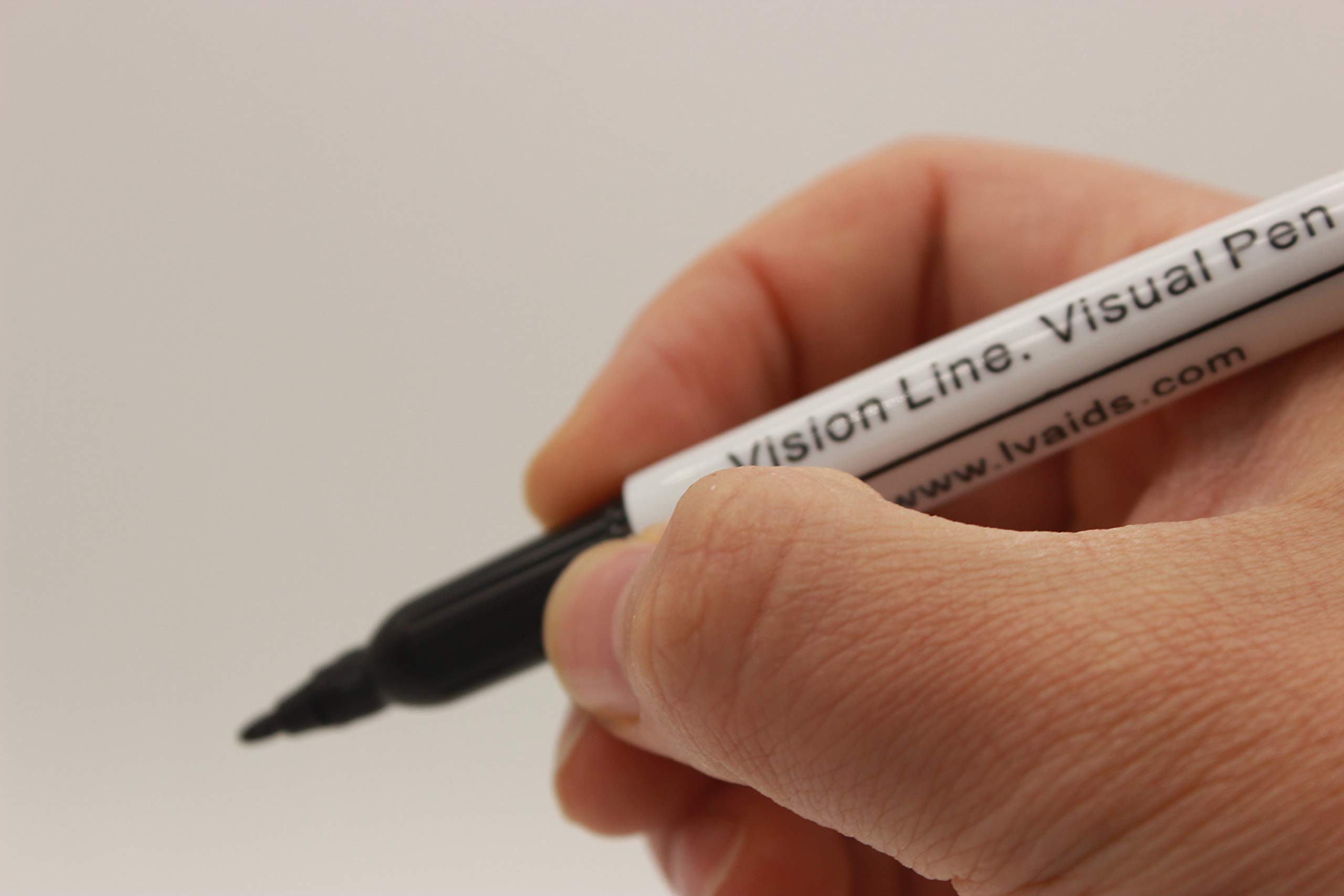 Hongdee 2020 Low Vision Pen for Seniors and Visually Impaired, 12 Count (Pack of 1), White, Black