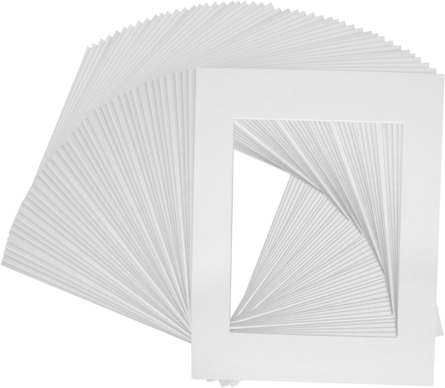 10 of 18x24 White Pre-cut Acid-free whitecore mat for 13x19 + back+bag