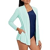 Willit Women's UPF 50+ Cardigan Sun Shirts Long Sleeve Lightweight Sun Wrap with Pockets SPF UV Quick Dry