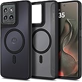 YZB Magnetic for Motorola Edge-2025 Case, Black | Compatible with MagSafe, Translucent Matte Scratch-Resistant Back, Military-Grade Protection Shockproof Slim Phone Cover