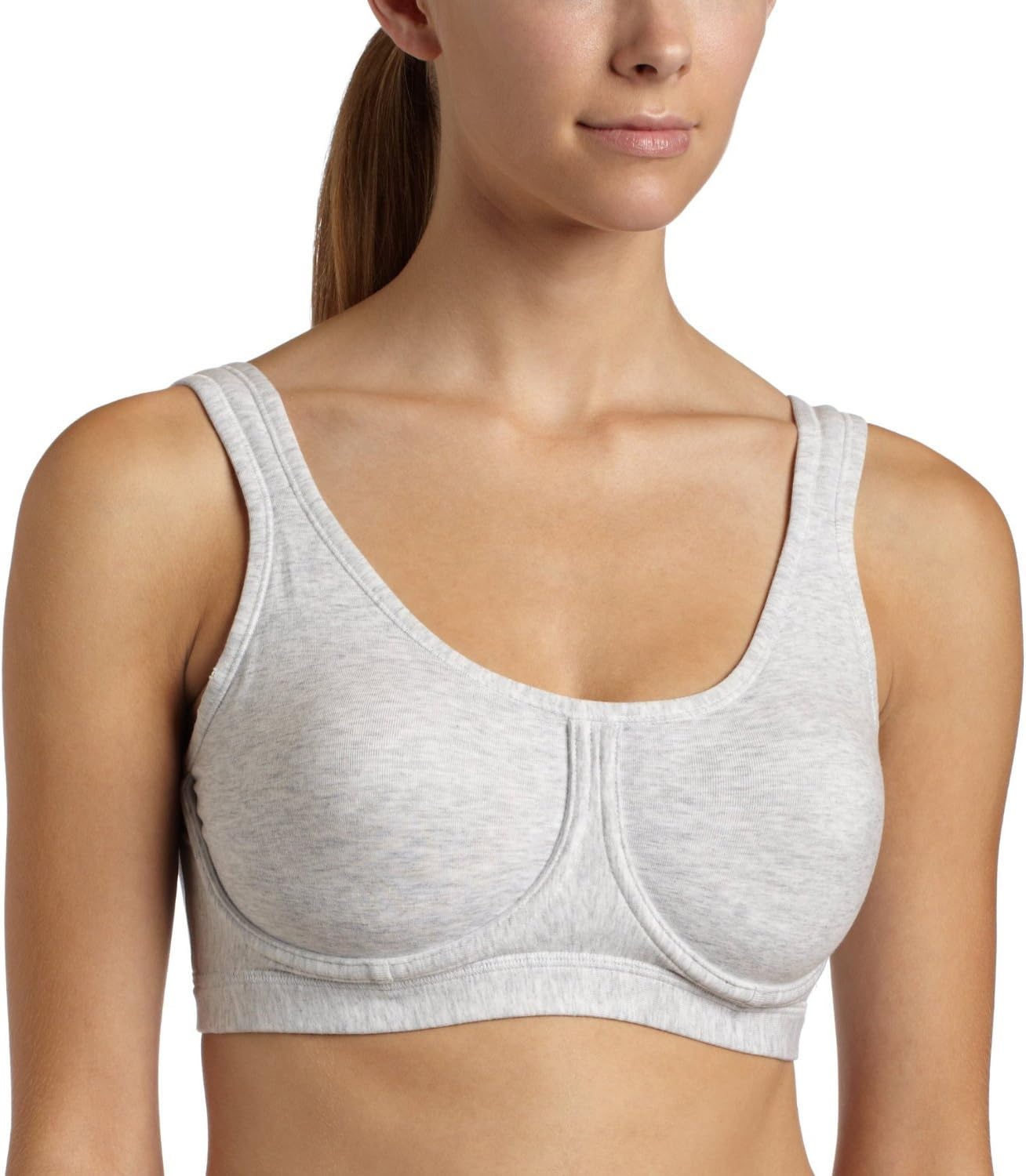 Lily of France Women's In Action Cotton Underwire Sports Bra 2101755