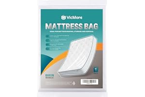 VICMORE Queen Mattress Bag for Moving and Storage – Plastic Mattress Cover, Recyclable Disposal Bag, 60x100 Inch Plastic Wrap