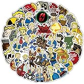 53pcs Game Stickers Pack – Vintage Vinyl Decals for Laptop, Water Bottle, Scrapbook & Gaming Decor