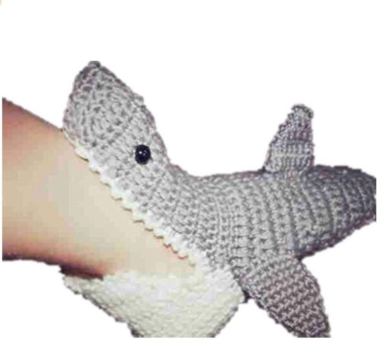 Oaknana 14 cm Toddler Boy Girls Handmade Crochet Shark Socks Size:7/8