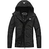 DECKTIN Women's Waterproof Rain Jacket Hooded Lightweight Rainoats Outdoor Hiking Jacket Travel Windbreaker