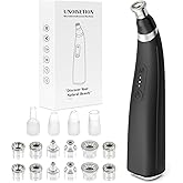 Diamond Microdermabrasion Machine, UNOISETION Rechargeable Micro Dermabrasion Facial Tool with 12 Diamond Tips, Blackhead Remover for Home Travel