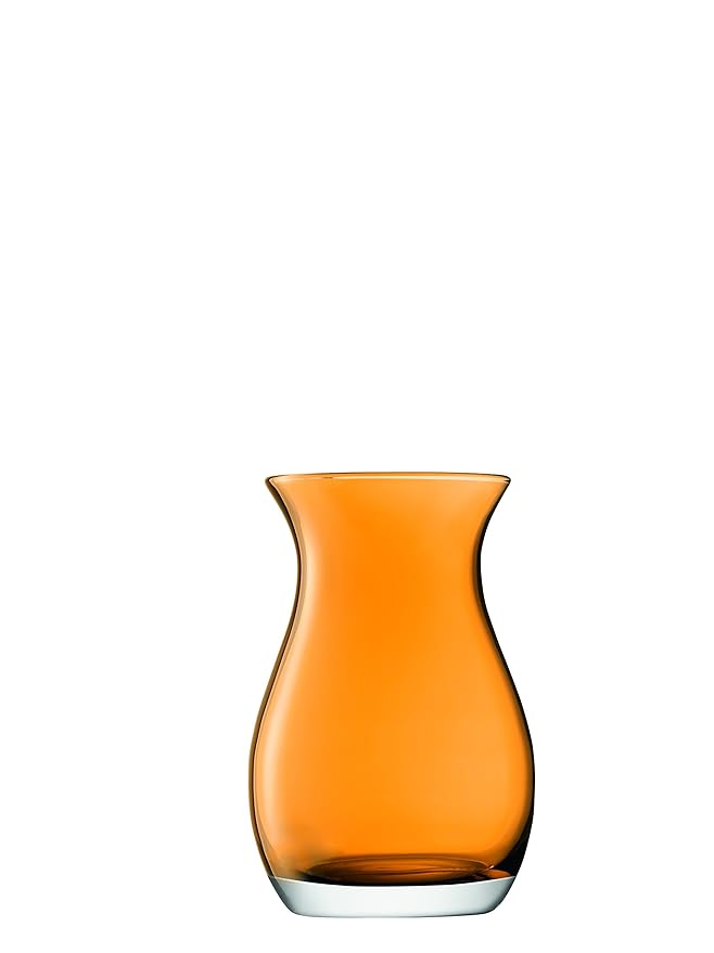 LSA International Flower Colour Posy Vase H20cm Amber, 13 x 13 x 20 cm
