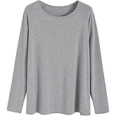 Latuza Women's Viscose Pajamas Top Long Sleeves Sleep Shirt