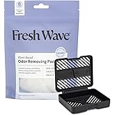 Fresh Wave Lavender Odor Eliminating & Deodorizing Packs | Bag of 6 & Fresh Pod Case | Safer Odor Relief for Small Spaces | N