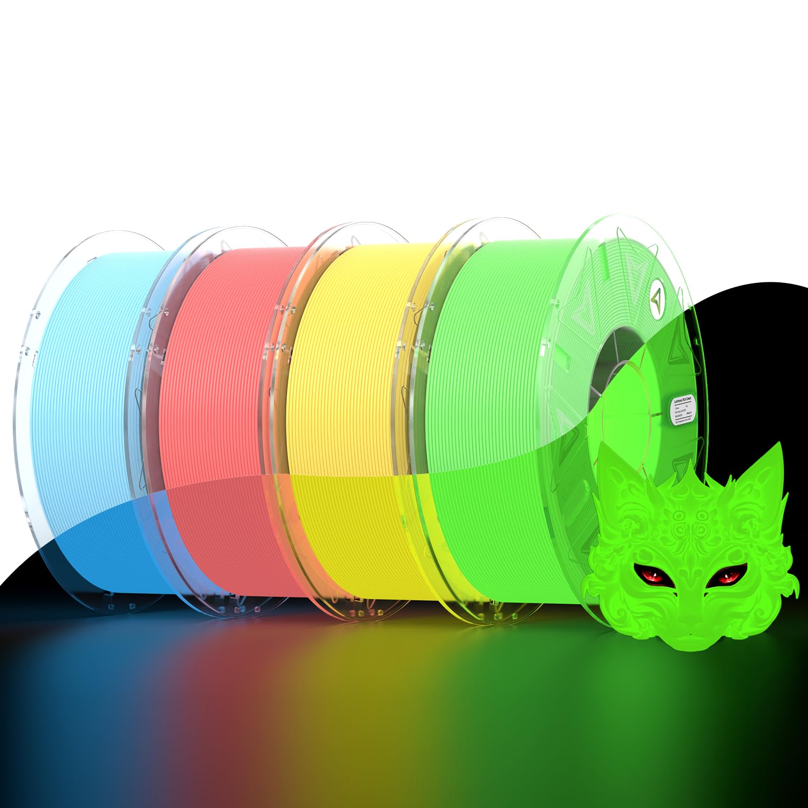 Photo 1 of *********READ CLERK NOTES*********
Official Creality Hyper PLA 3D Printer Filament 4KG, Glow in The Dark Filament, Luminous PLA 1.75mm, Best with UV Lamps, RFID Filament Fit Most FDM 3D Printers, 1KG Spool (2.2 lbs)