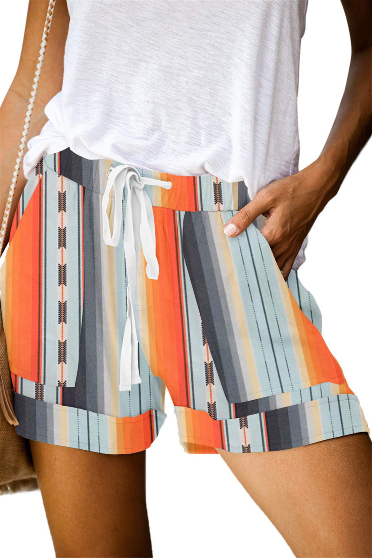 ONLYSHE Womens Casual Drawstring Elastic Waist