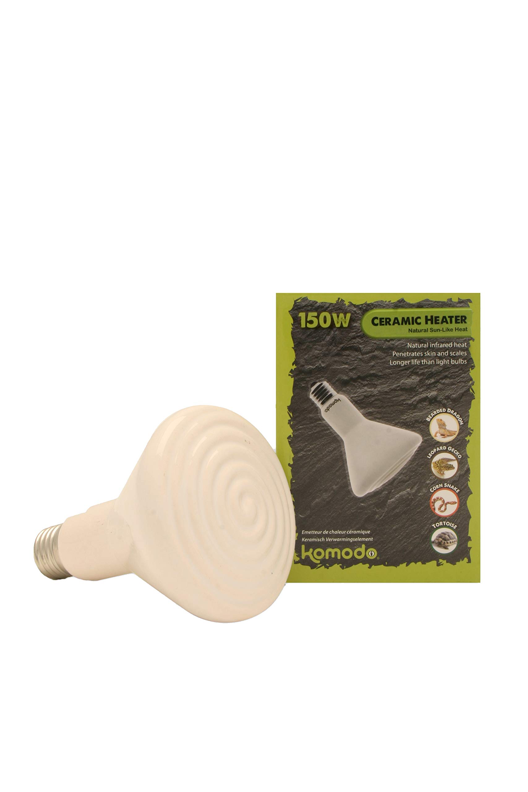 Komodo Ceramic Heat Emitter White 150 Watt