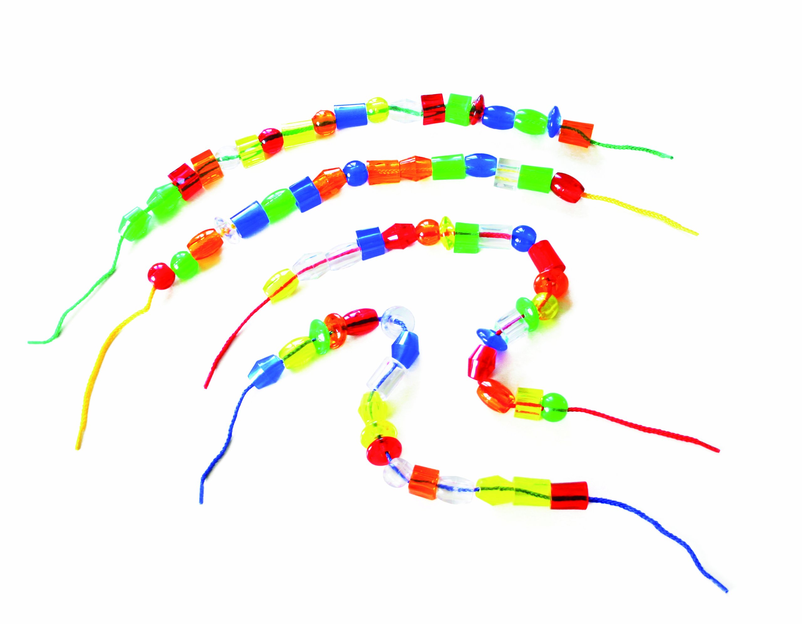 EDUPLAY 120259 Beads Transparent 360 Pcs in Box'' Threading Games, Multi Colour