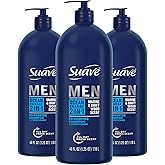 Suave Men Shampoo and Conditioner 2 in 1 Ocean Charge Refreshing, Cleanse and Conditions Hair, 40 oz Pack of 3