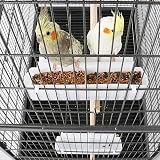 Yaheetech 132cm Large Parrot Bird Cage with Stand Wheels Black view 5