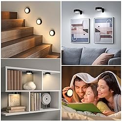 KELUOLY 4-Pack Picture Light Battery Operated with