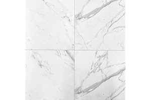 SQUAREFEET DEPOT 12x12 Calacatta Empire Ceramic Tile for Walls Floors Made in USA (8 Pieces; 8 SF Coverage)
