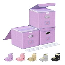Oterri 3 Pack File Organizer Box,File Box,Small