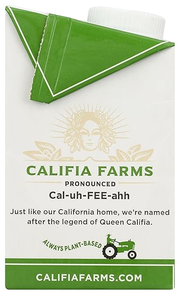 CALIFIA FARMS – UNSWEETENED BETTER HALF, HALF AND HALF SUBSTITUTE, 16.9 OZ, ALMOND MILK, COCONUT CREAM, COFFEE CREAMER, KETO, SHELF STABLE, DAIRY FREE, PLANT BASED, VEGAN