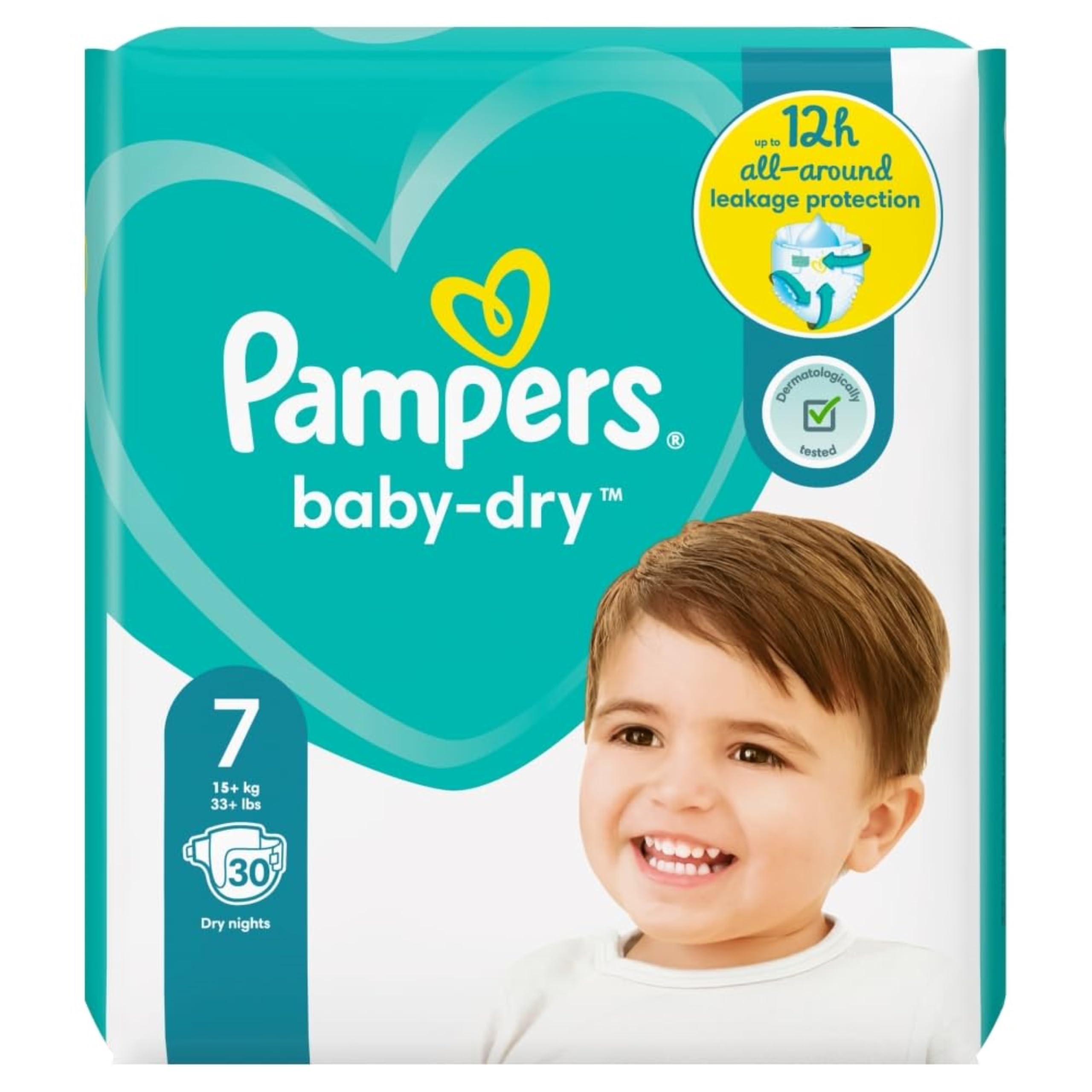 Pampers Baby-Dry Size 7, Pack of 30