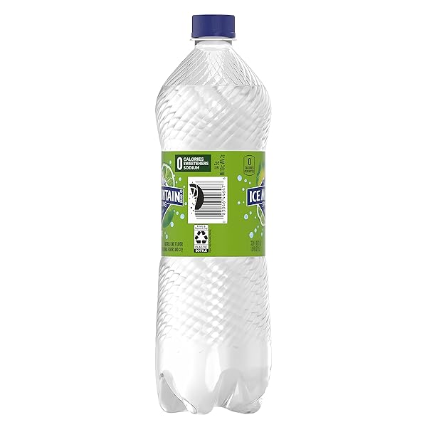 ICE MOUNTAIN SPARKLING WATER, ZESTY LIME, 33.8 OZ. BOTTLE