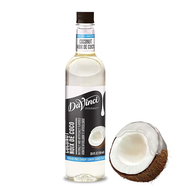 DAVINCI GOURMET SUGAR-FREE COCONUT SYRUP, 25.4 FLUID OUNCES (PACK OF 1)